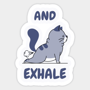 Cat Yoga Sticker